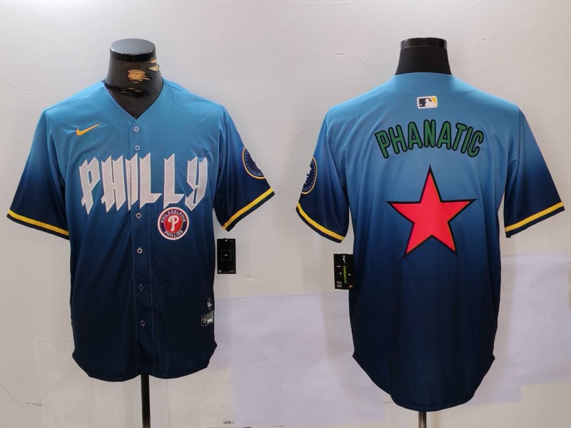 Men Philadelphia Phillies Blank Blue Game 2024 Nike MLB Jersey style 9121->indianapolis colts->NFL Jersey